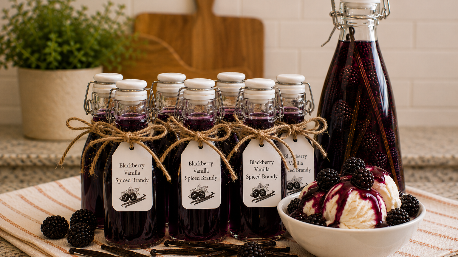 Blackberry Vanilla Spiced Brandy