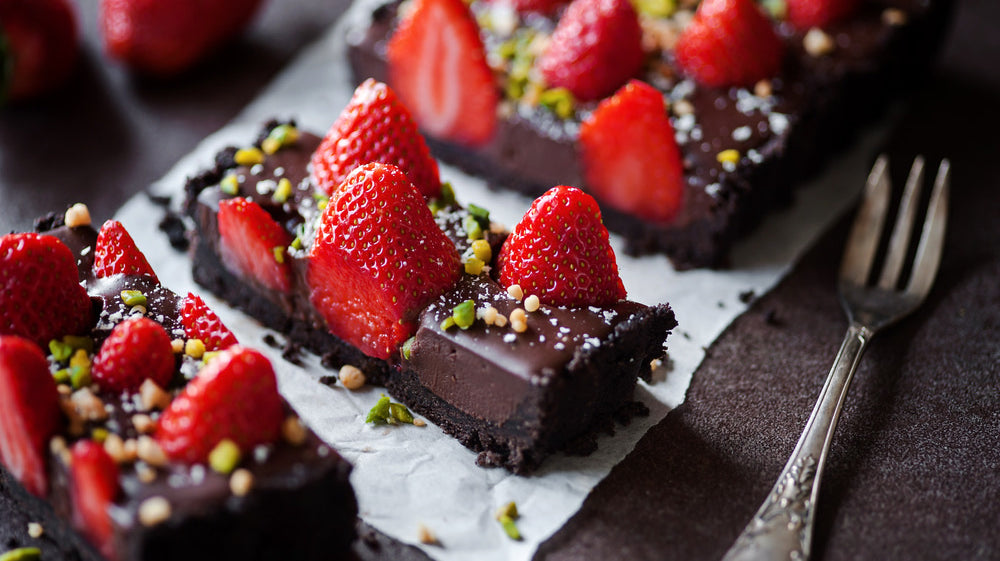 Dark Chocolate Strawberry Tart