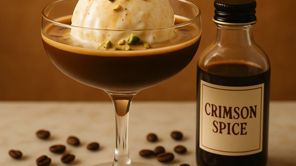 Crimson Spice Pistachio Affogato