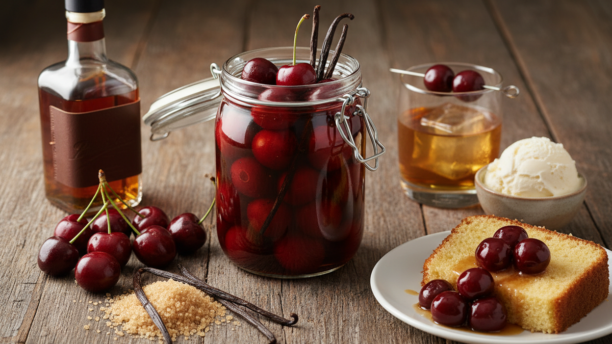 Bourbon-Infused Cherries