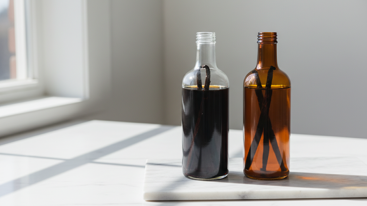 Clear Glass vs. Amber Glass Bottles for Vanilla Extract: Which Should You Choose?