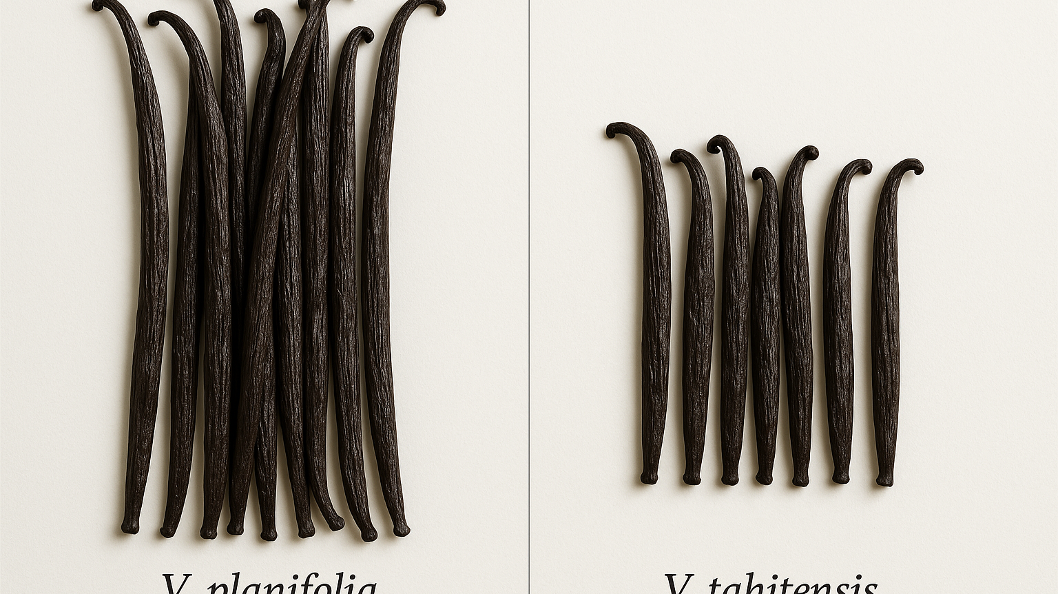V. tahitensis vs V. planifolia: Understanding Vanilla Bean Species Differences