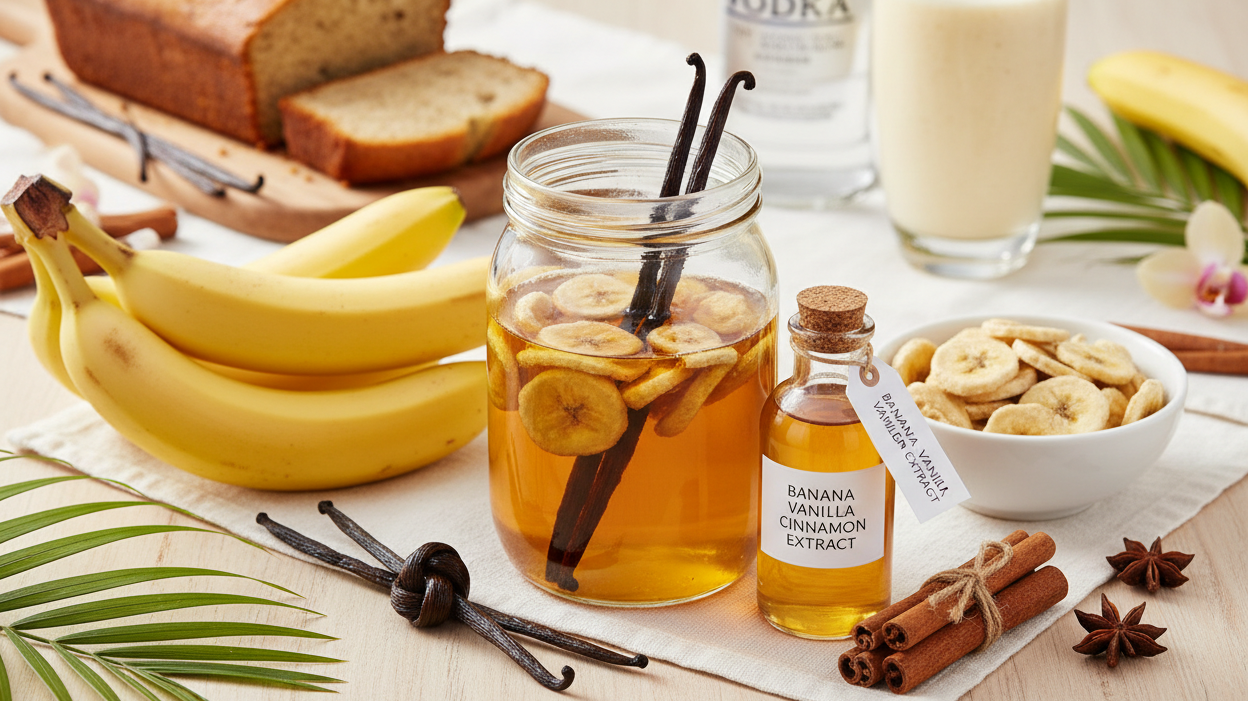DIY Banana, Vanilla & Cinnamon Extract