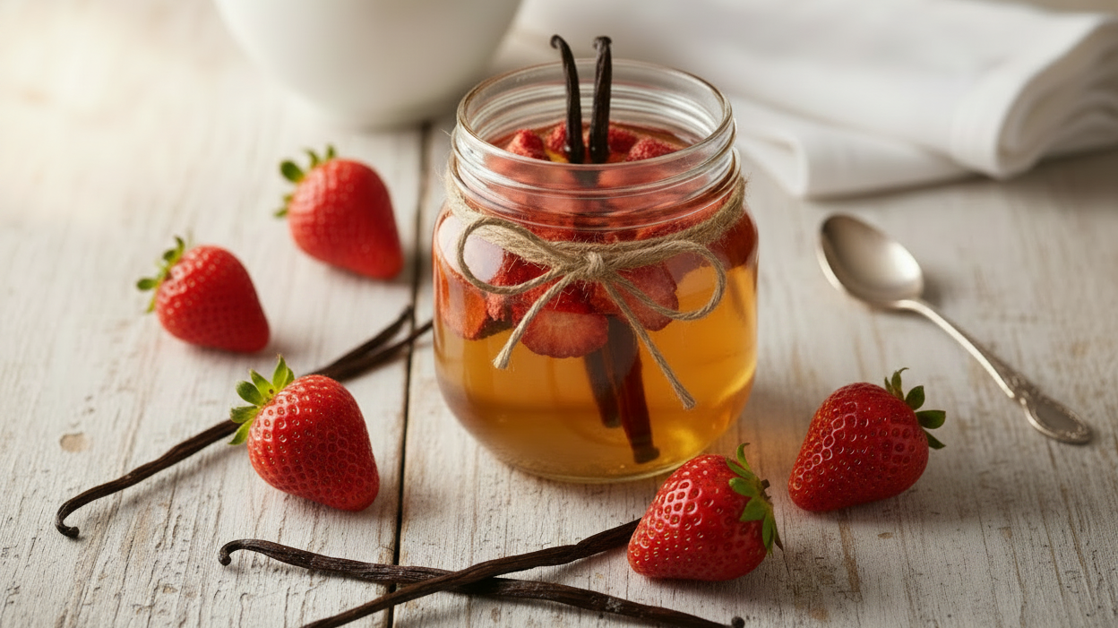 DIY Strawberry & Vanilla Extract