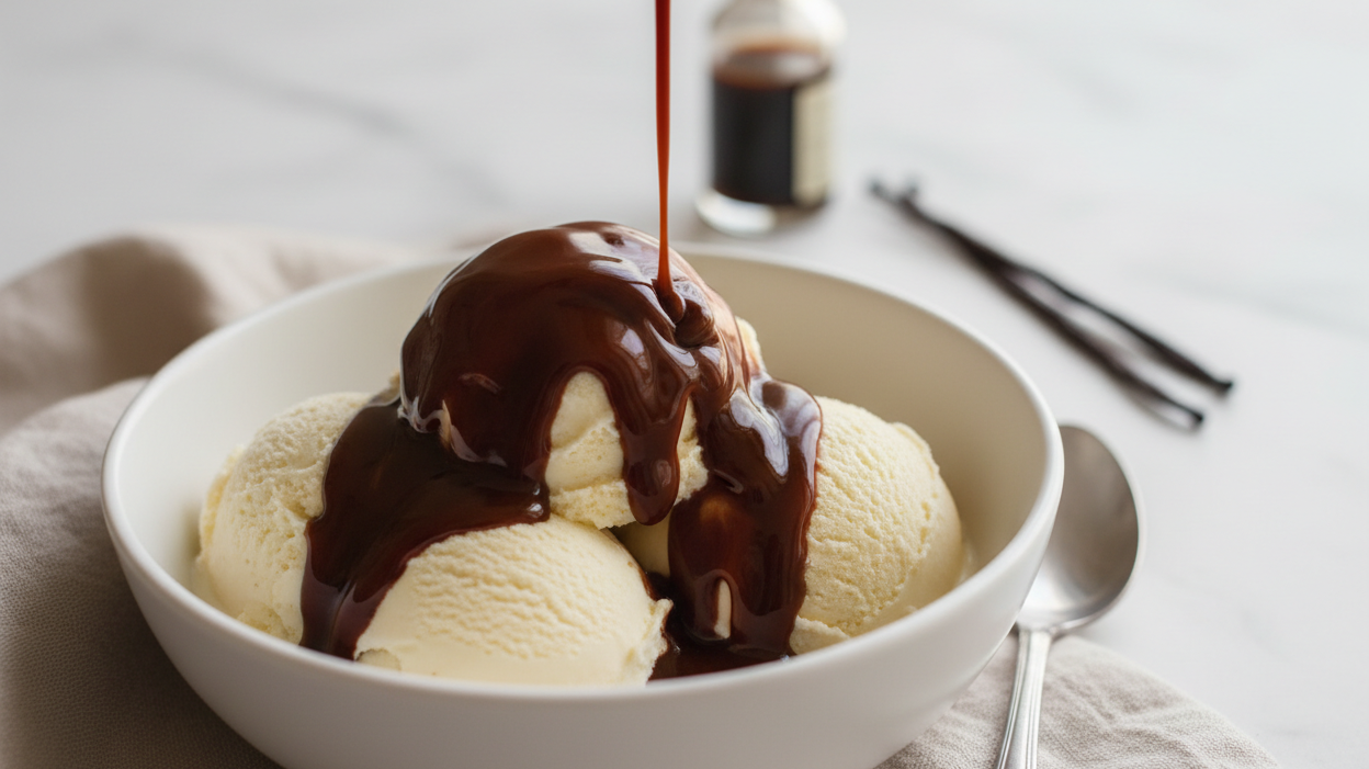 Homemade Chocolate Ice Cream Topping