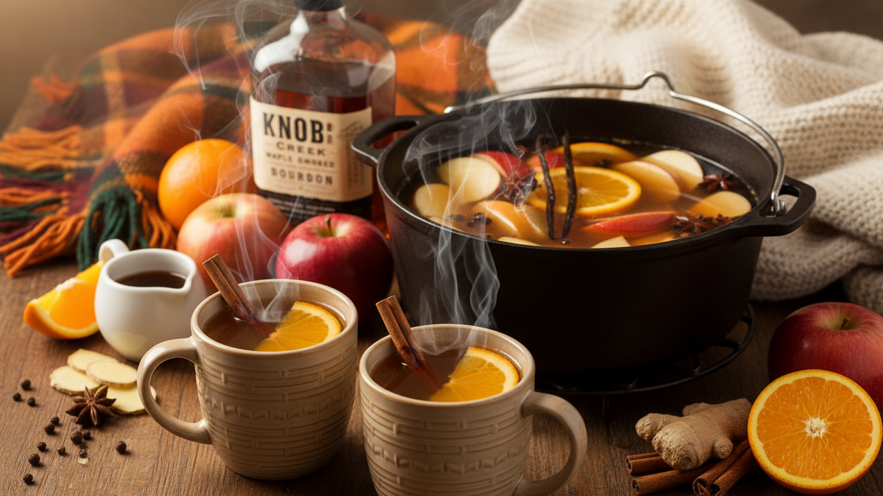 Hot Apple Maple Bourbon Cider