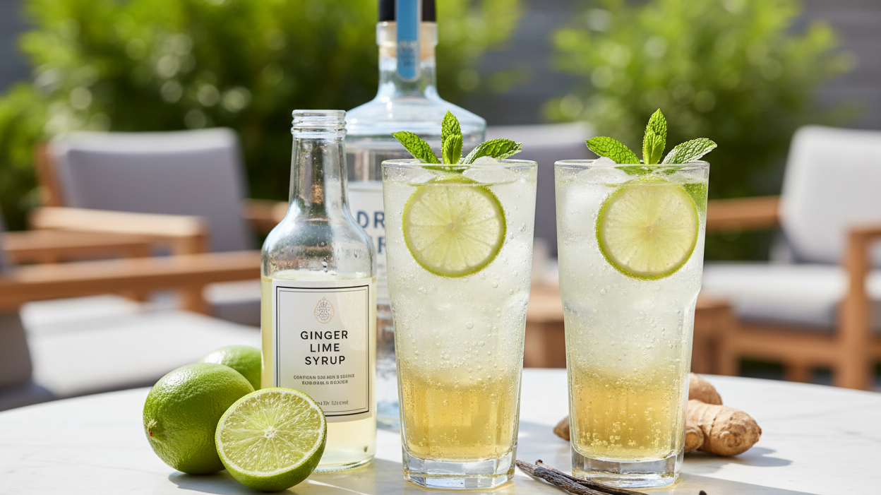 Refreshing Ginger Lime Soda