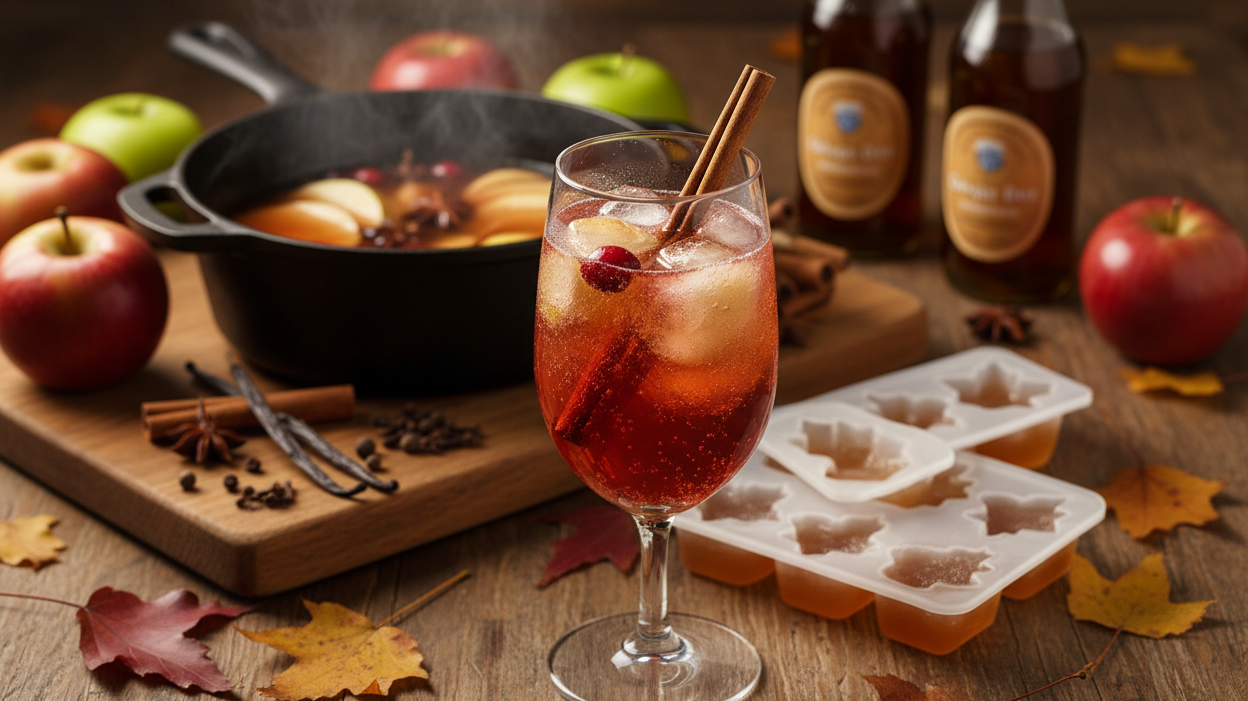 Sparkling Cider Mocktail