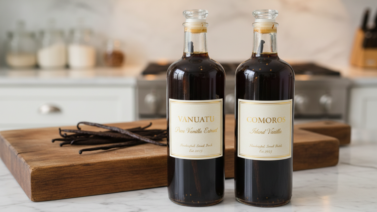 Same Species, Two Worlds: Comoros vs. Vanuatu V. Planifolia Vanilla Beans
