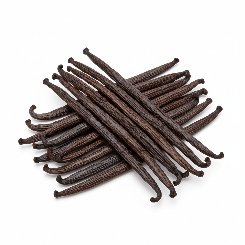 13 vanilla beans in a pile