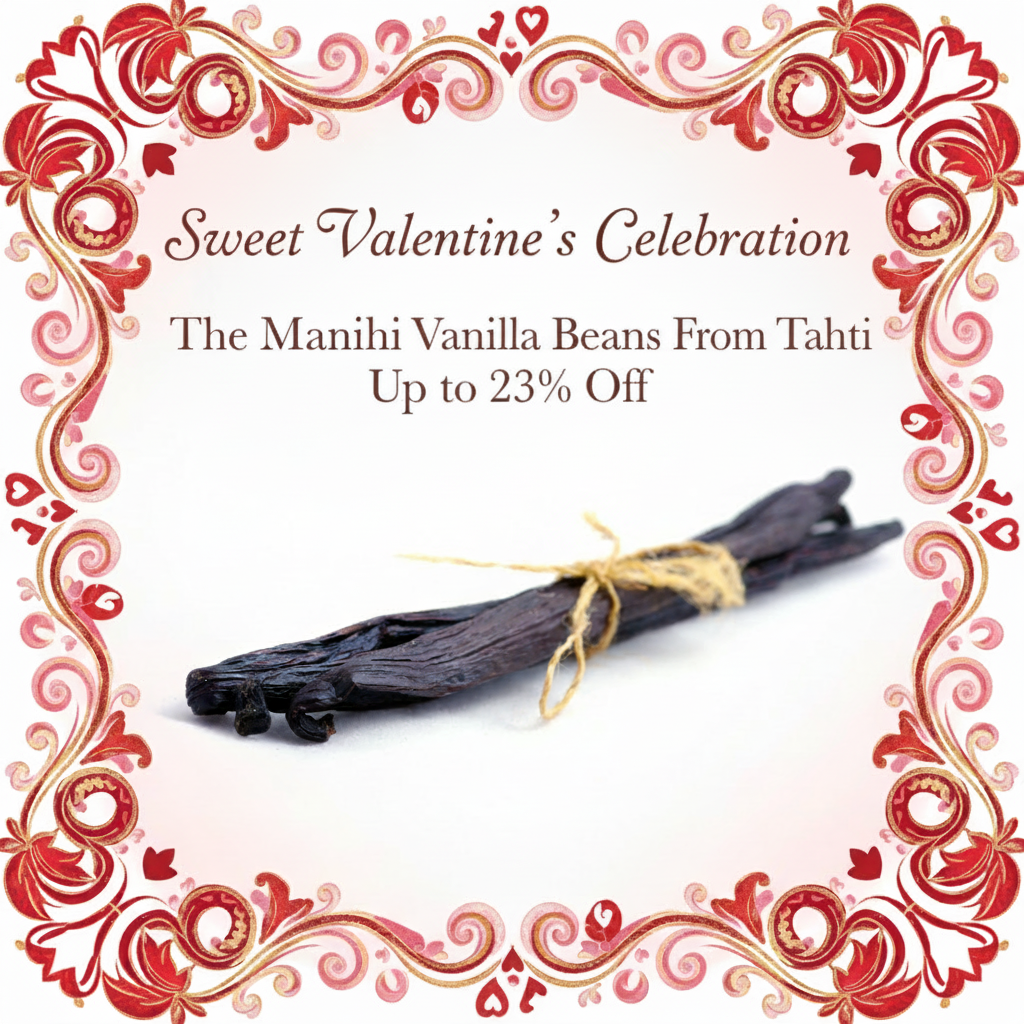 Sweet Valentine's Celebration Manihi Vanilla Beans