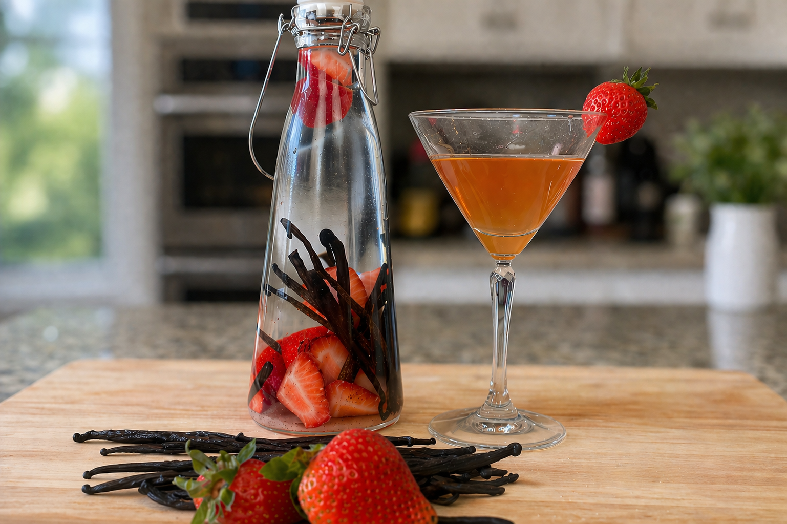 Strawberry Vanilla Liqueur