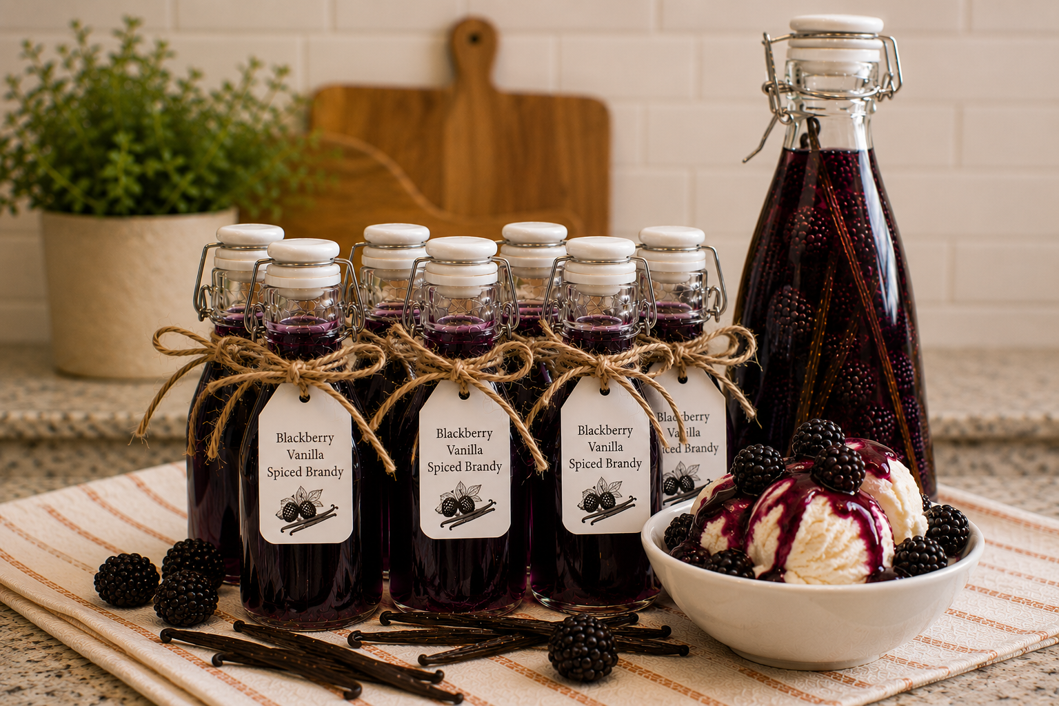 Blackberry Vanilla Spiced Brandy