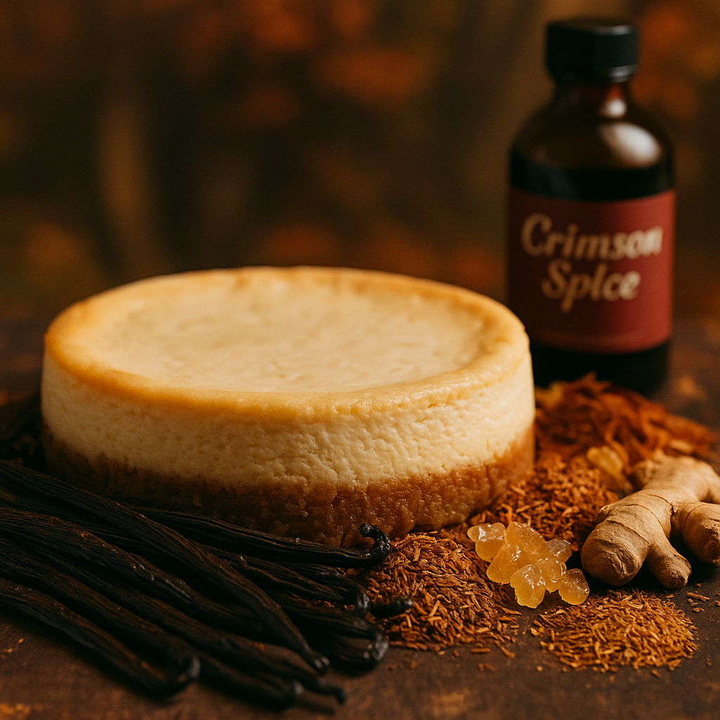 Crimson Spice Vanilla Cheesecake