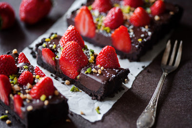 Dark Chocolate Strawberry Tart