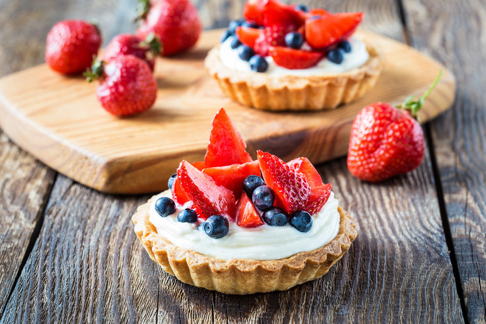 Fresh Fruit Tart with Vanilla & Mascarpone Cream
