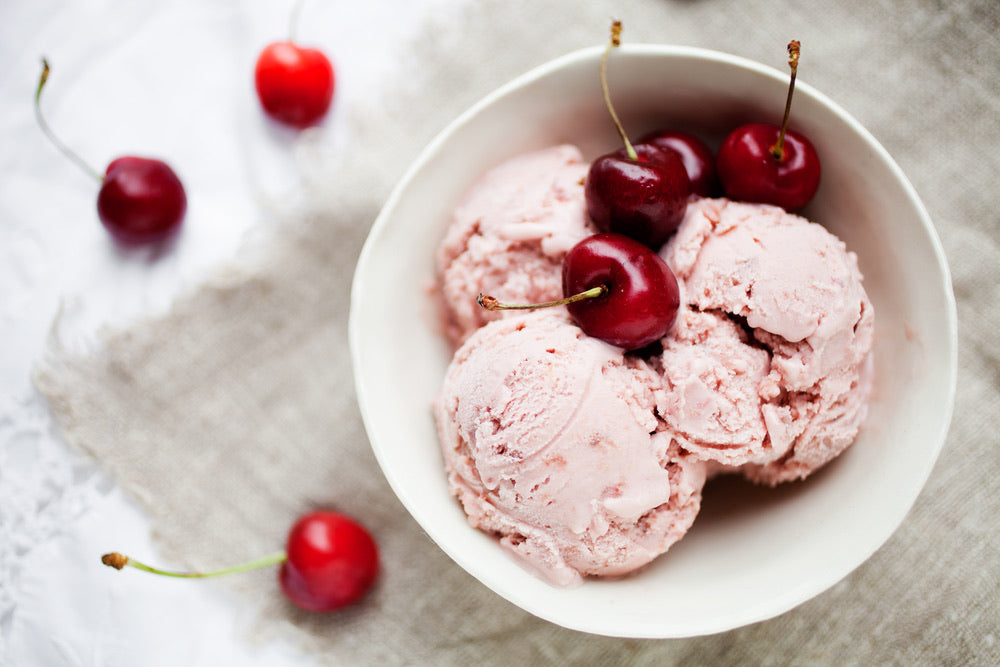 homemade cherry ice cream