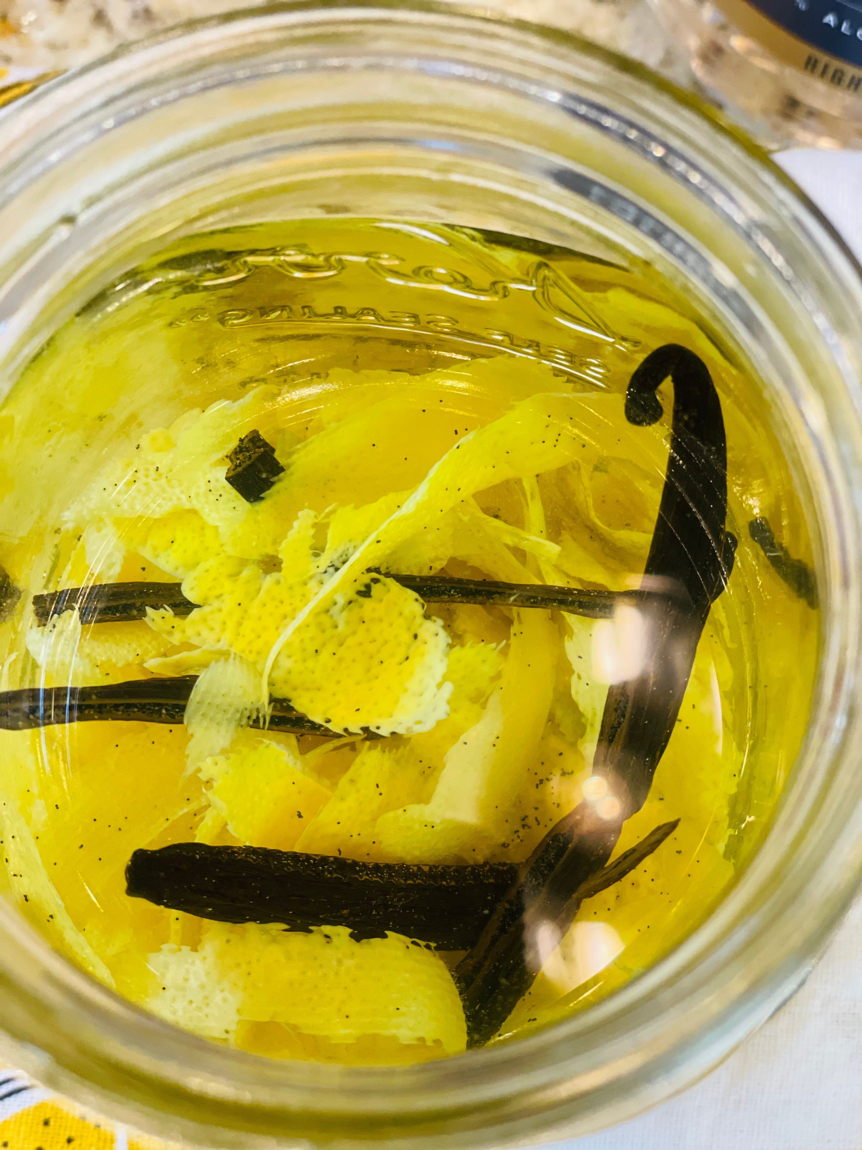 Homemade Vanilla Limoncello