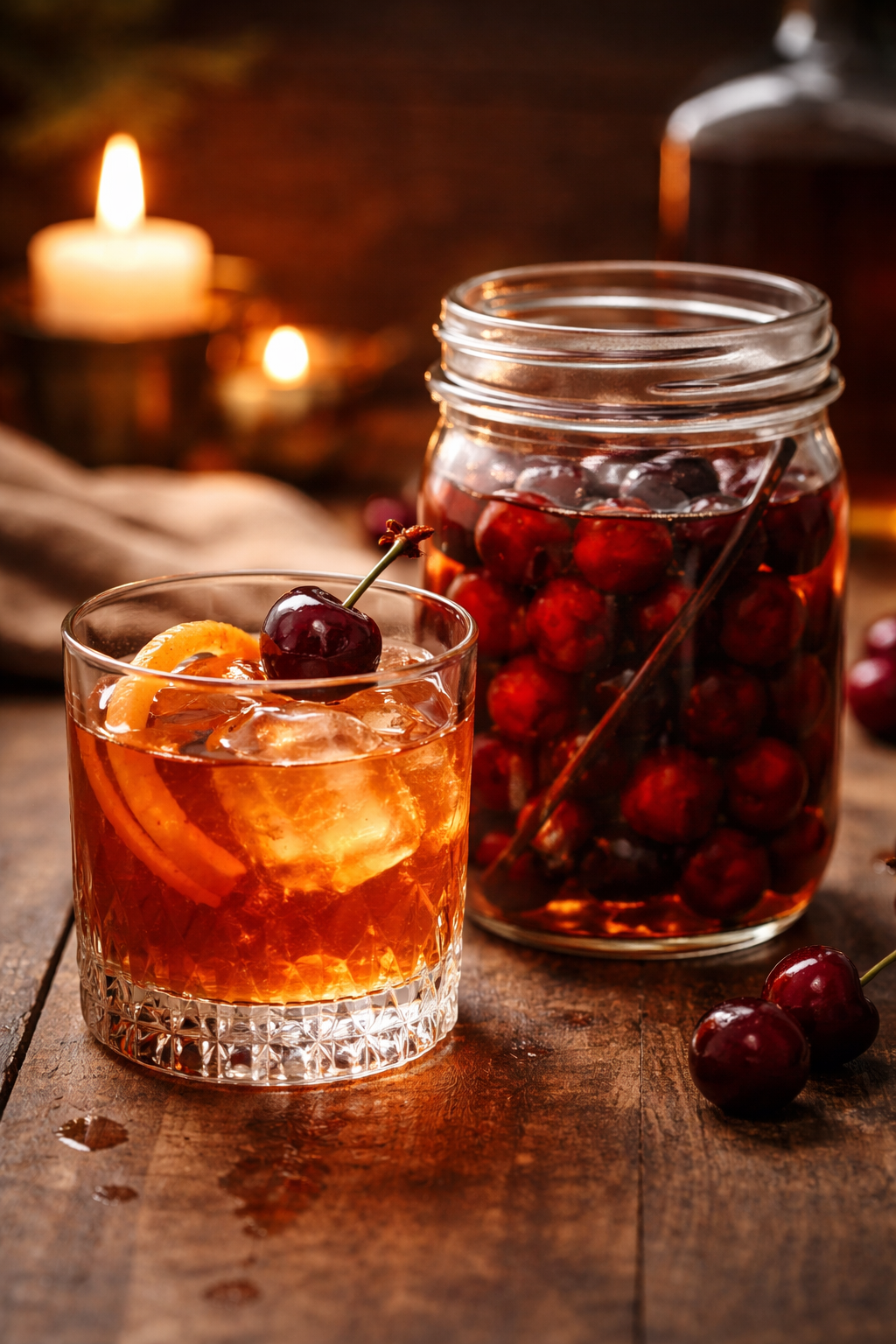 Bourbon- Infused Cherries