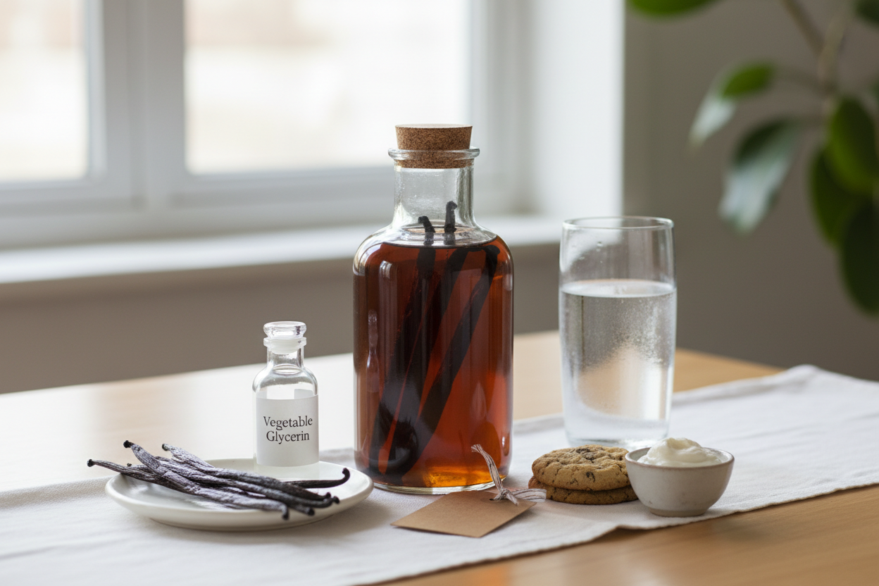 Alcohol Free Homemade Vanilla Extract