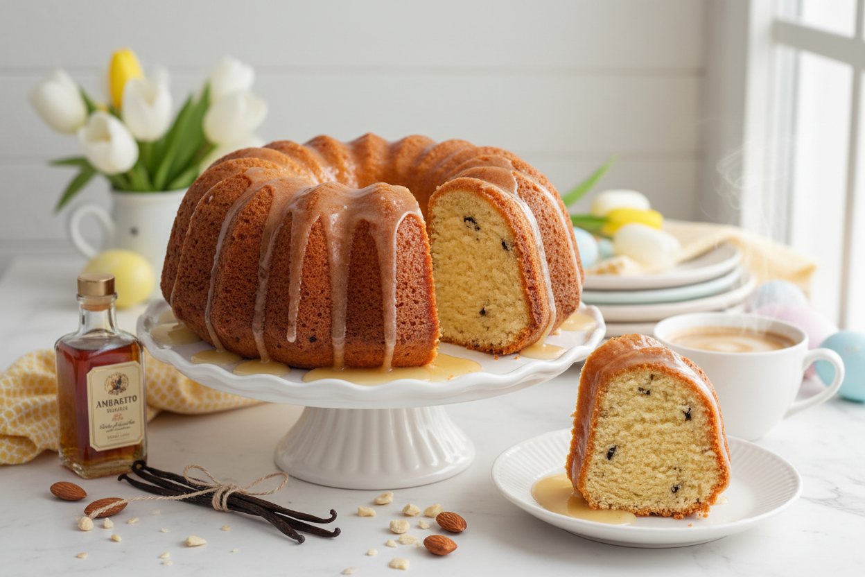 Amaretto Vanilla Cake