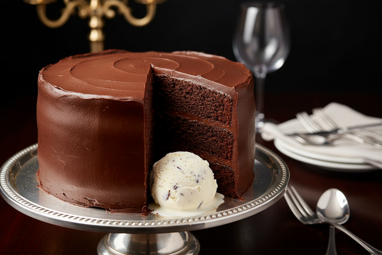 Black Tie Chocolate Cake