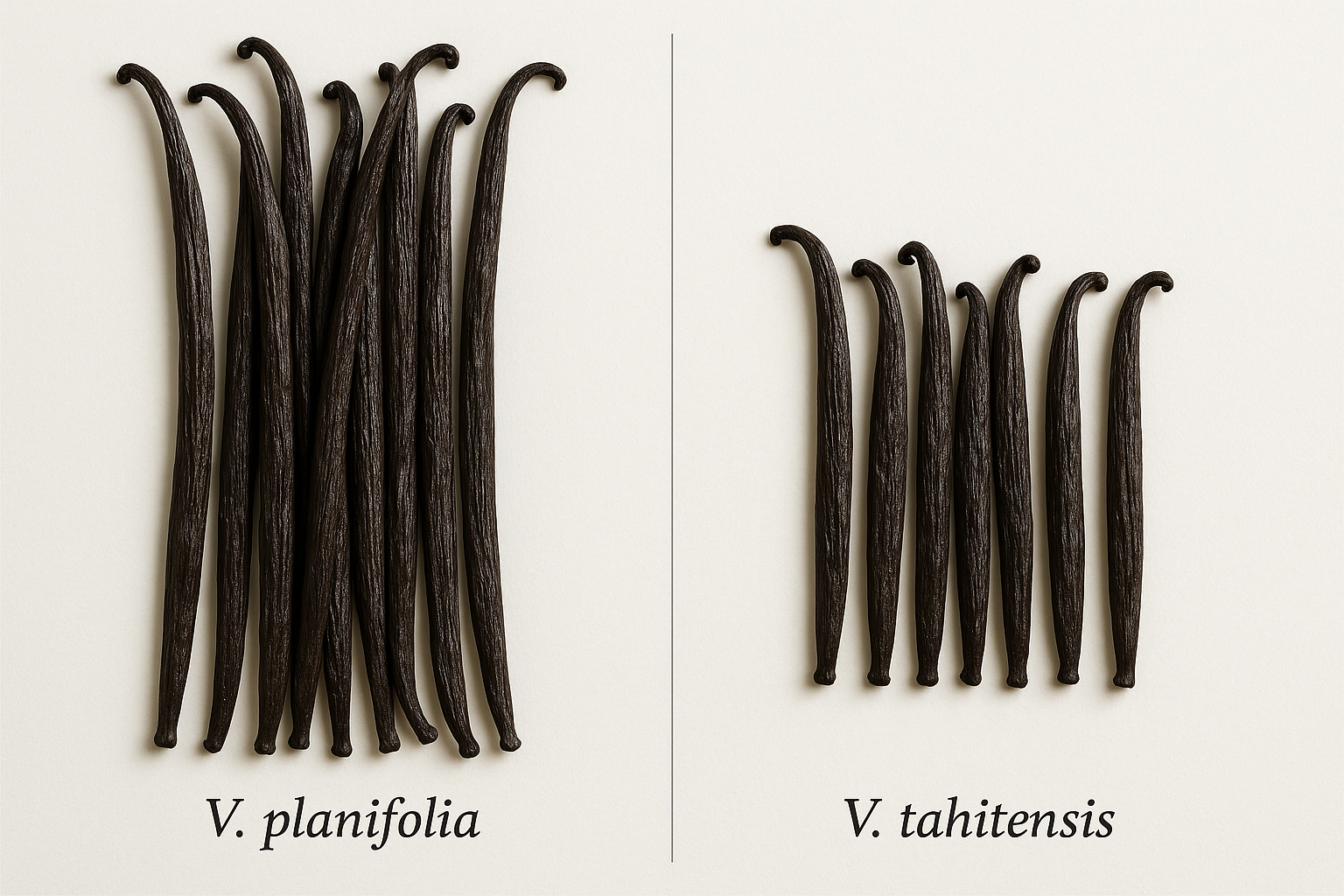 V. tahitensis vs V. planifolia: Understanding Vanilla Bean Species Differences
