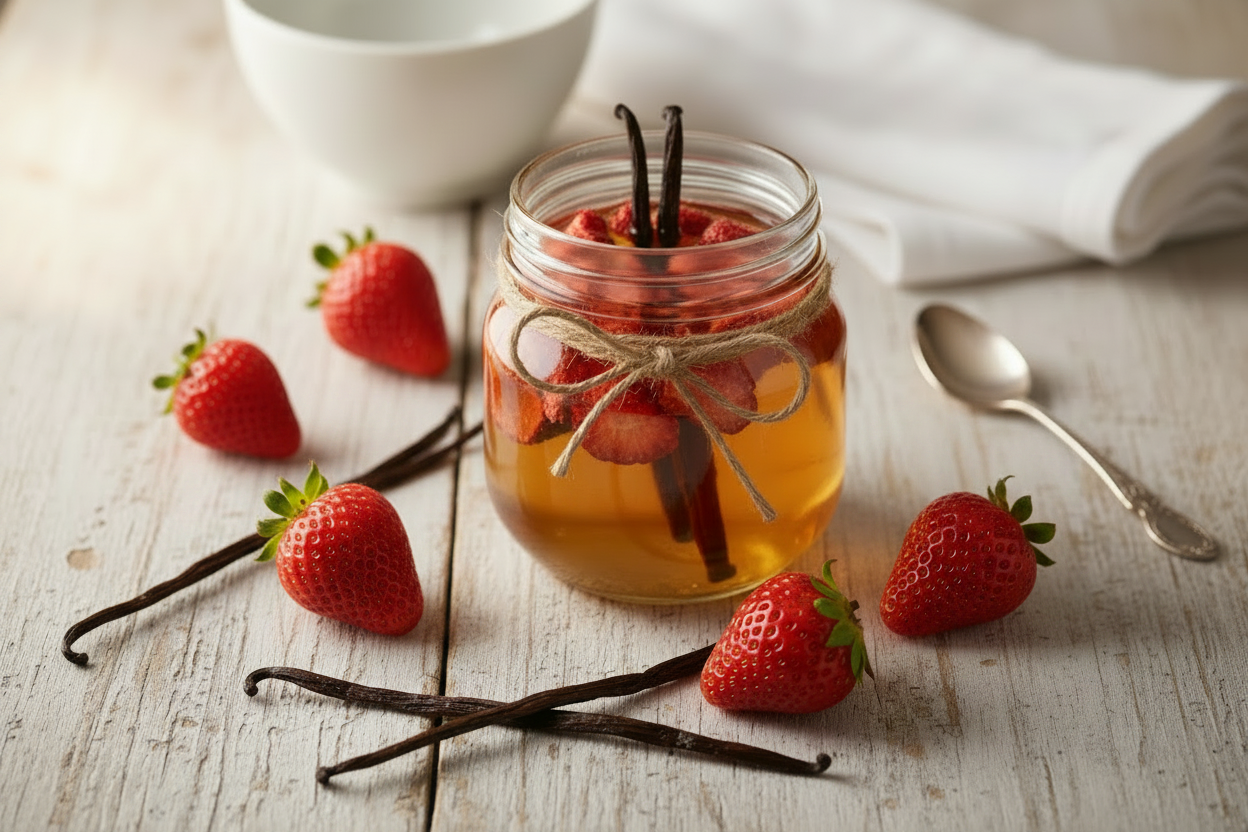 DIY Strawberry & Vanilla Extract