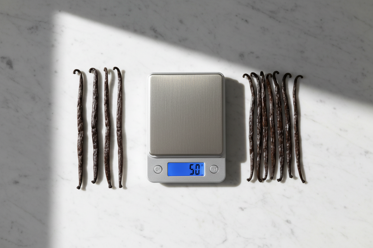 Large Beans vs. Small Beans: Why You Should Always Buy Vanilla by Weight