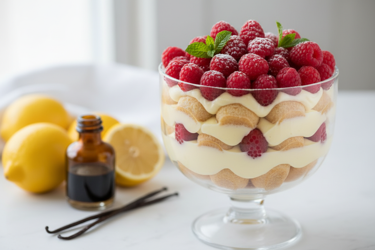 Lemon Raspberry Trifle