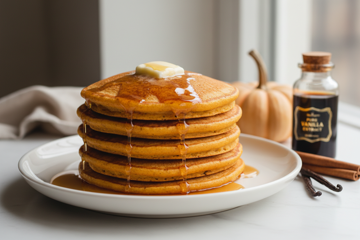 Pumpkin pancakes
