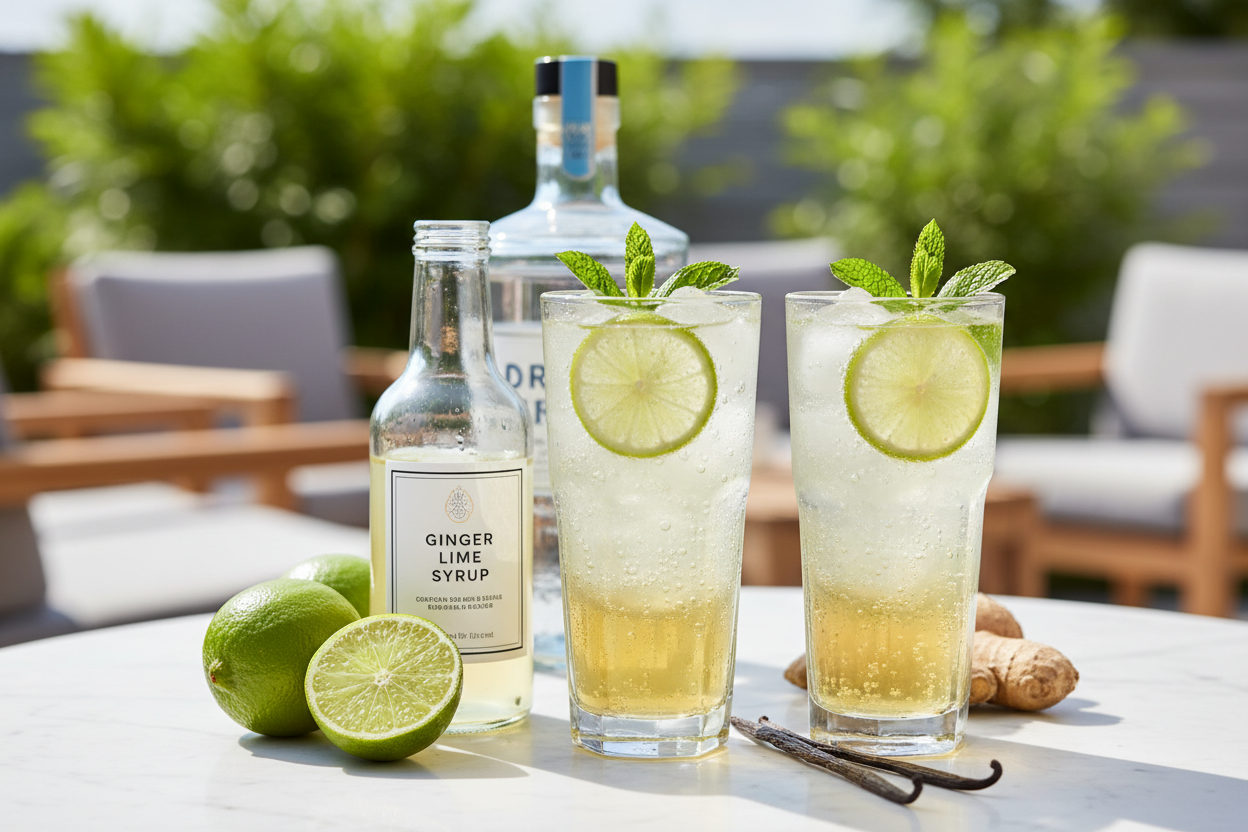 Refreshing Ginger Lime Soda
