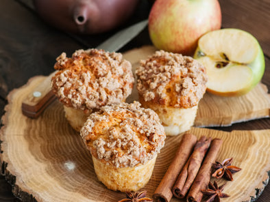 Cinnamon Apple Crumble Muffins