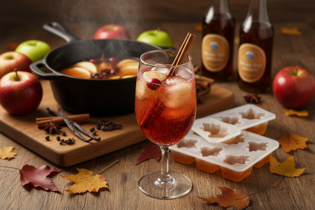 Sparkling Cider Mocktail