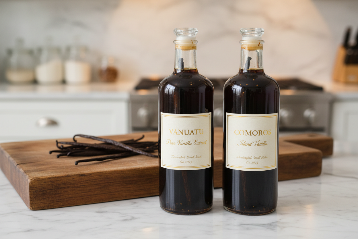 Same Species, Two Worlds: Comoros vs. Vanuatu V. Planifolia Vanilla Beans