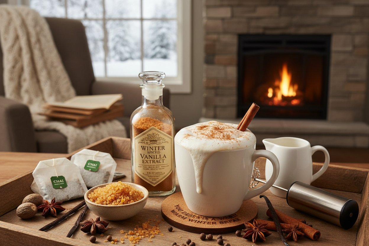 Winter Spiced Vanilla Chai Latte