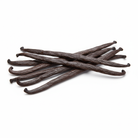 5 plump vanilla beans in a pile