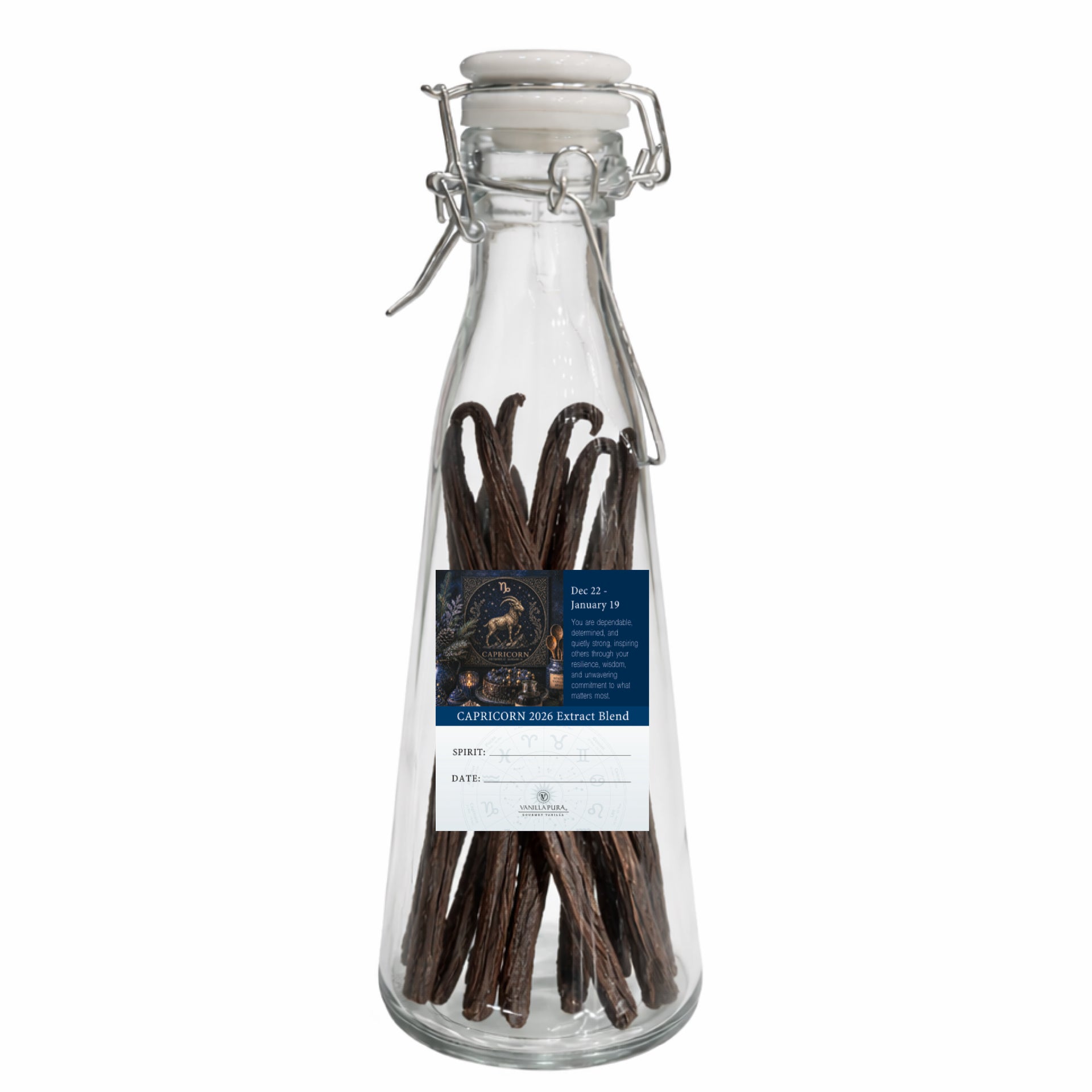 Capricorn Vanilla Bean Blend - 3 Gourmet Grade A Vanilla Beans