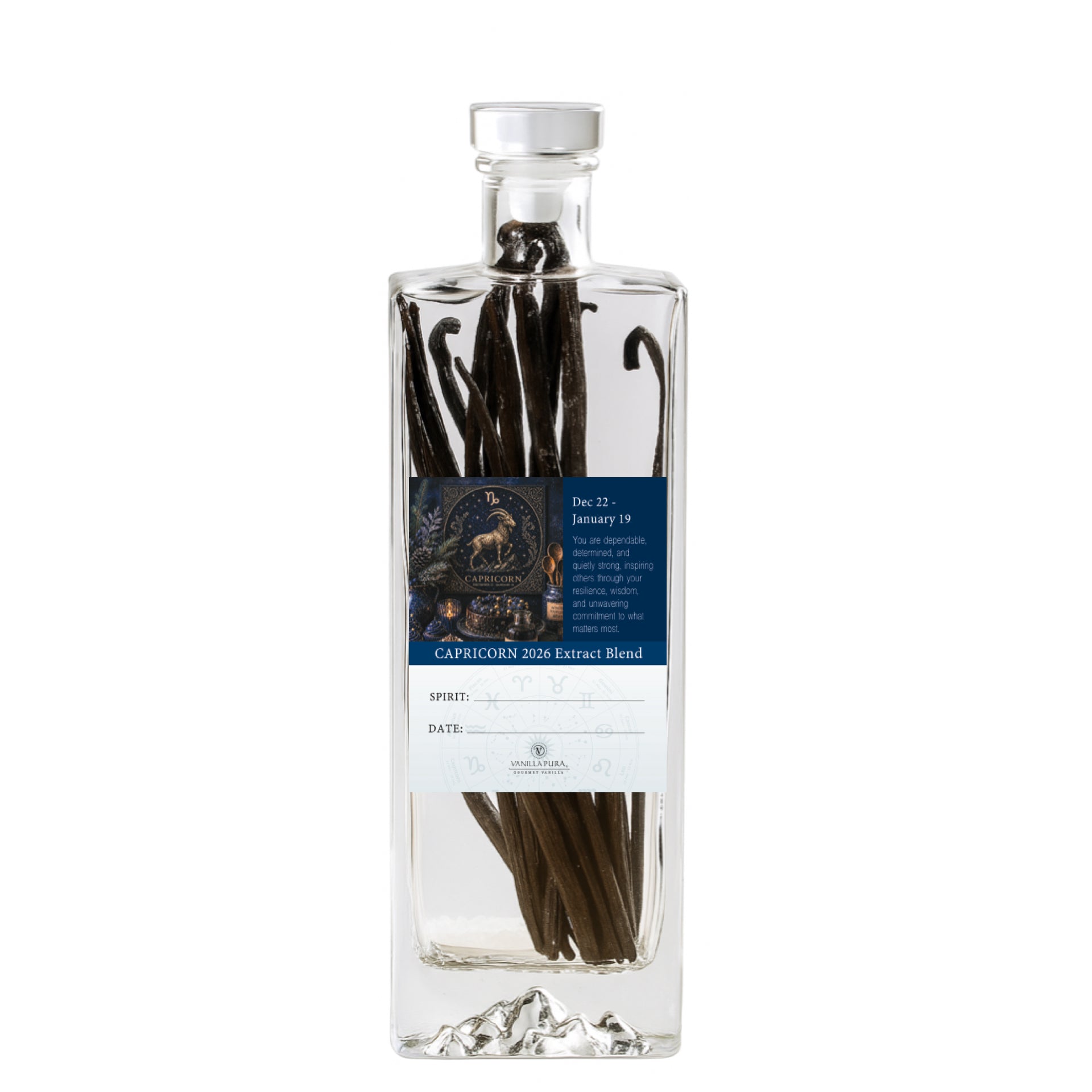 Capricorn Vanilla Bean Blend - 3 Gourmet Grade A Vanilla Beans