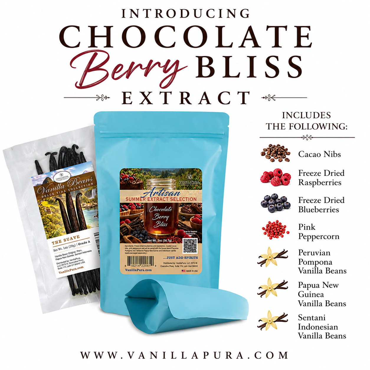 Chocolate Berry Bliss Summertime Artisan Vanilla Extract Blend