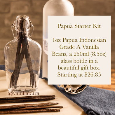 Group Buy - Indonesian Papua Simple Vanilla Extract Making Starter Kit - 8oz