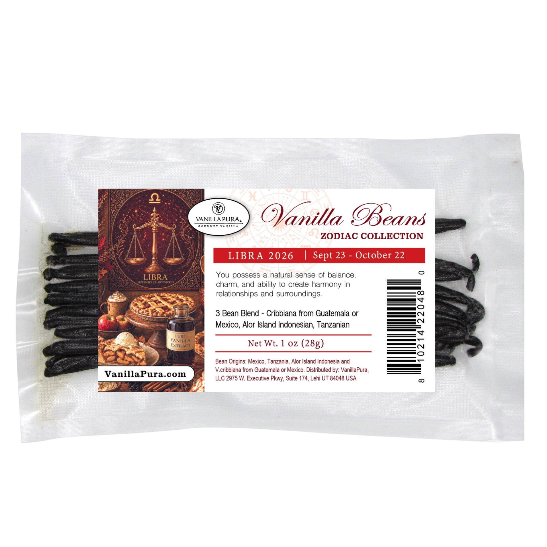The Libra Vanilla Bean Blend - Grade A Beans from Guatemala/Mexico