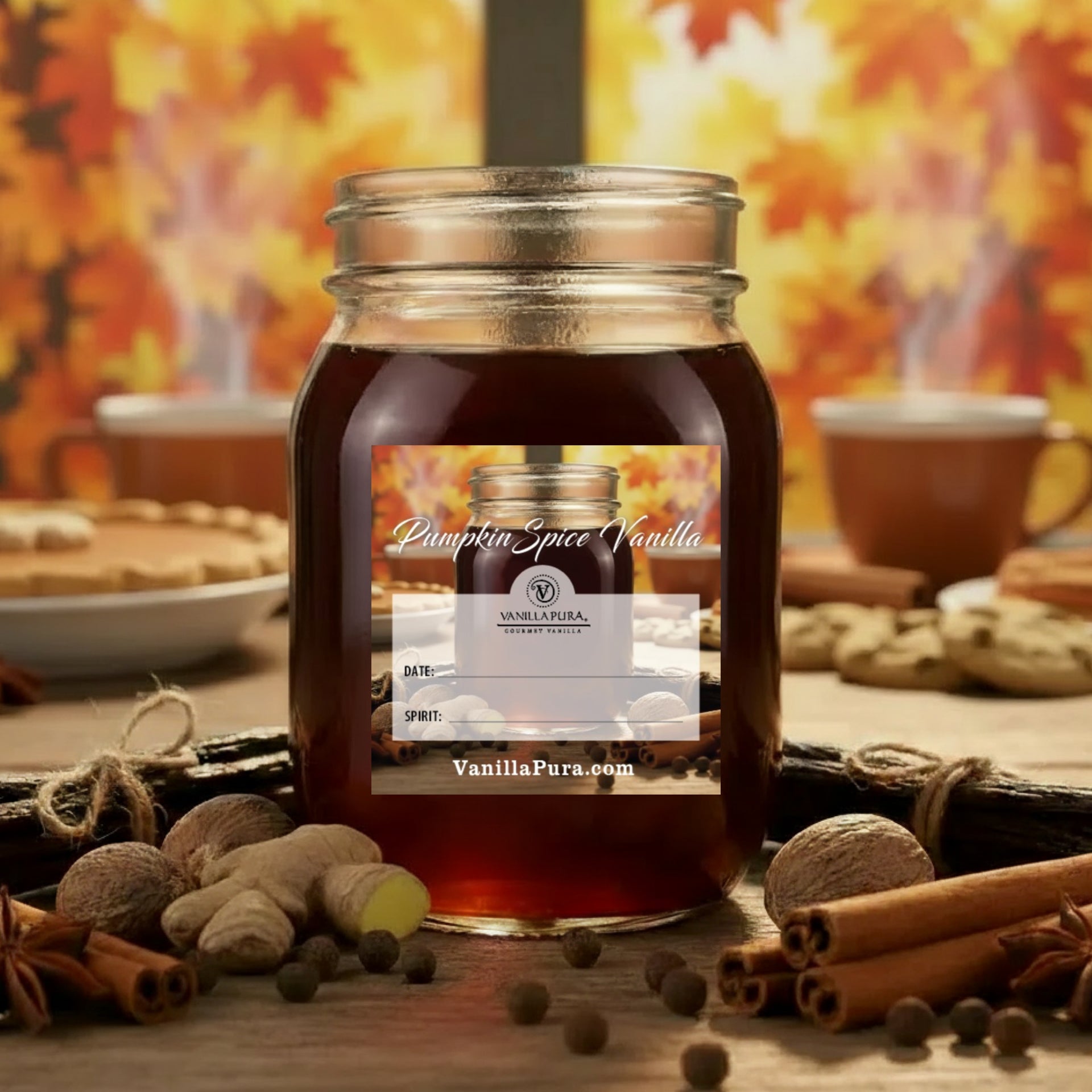 NEWLY UPDATED Pumpkin Spice Vanilla Extract Blend - 8 Ingredients