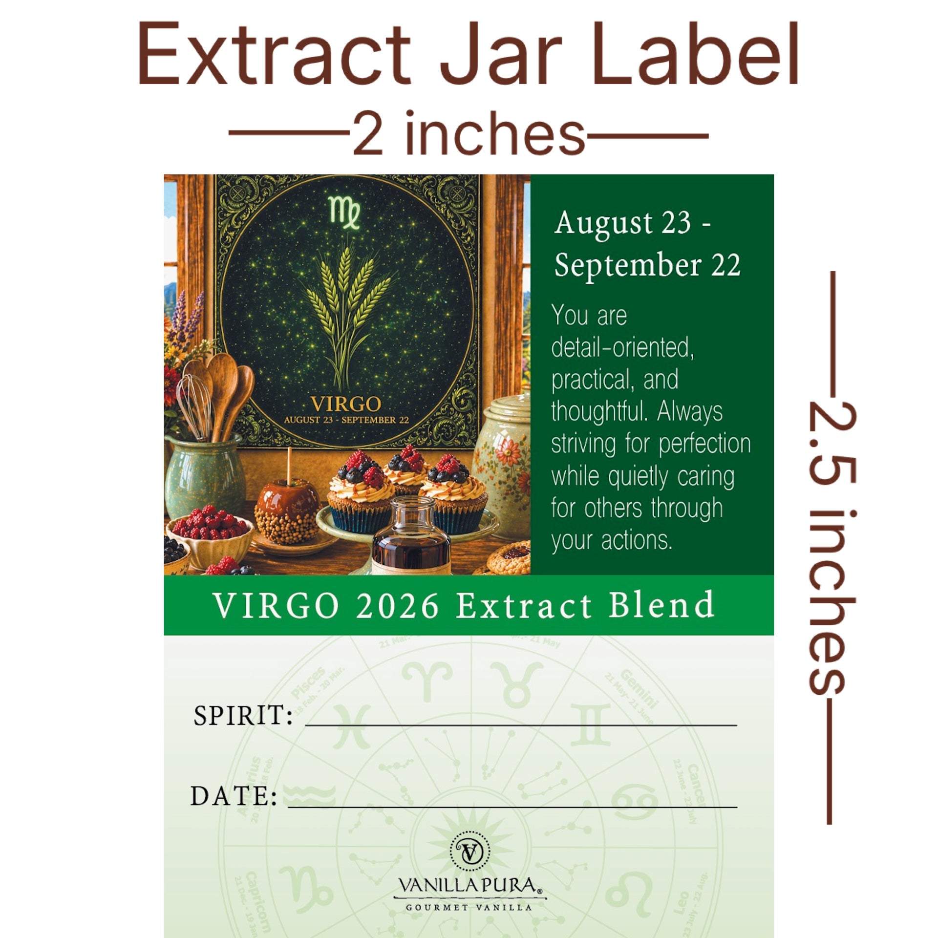 The Virgo Vanilla Bean Blend - Grade A Beans from Mexico, PNG
