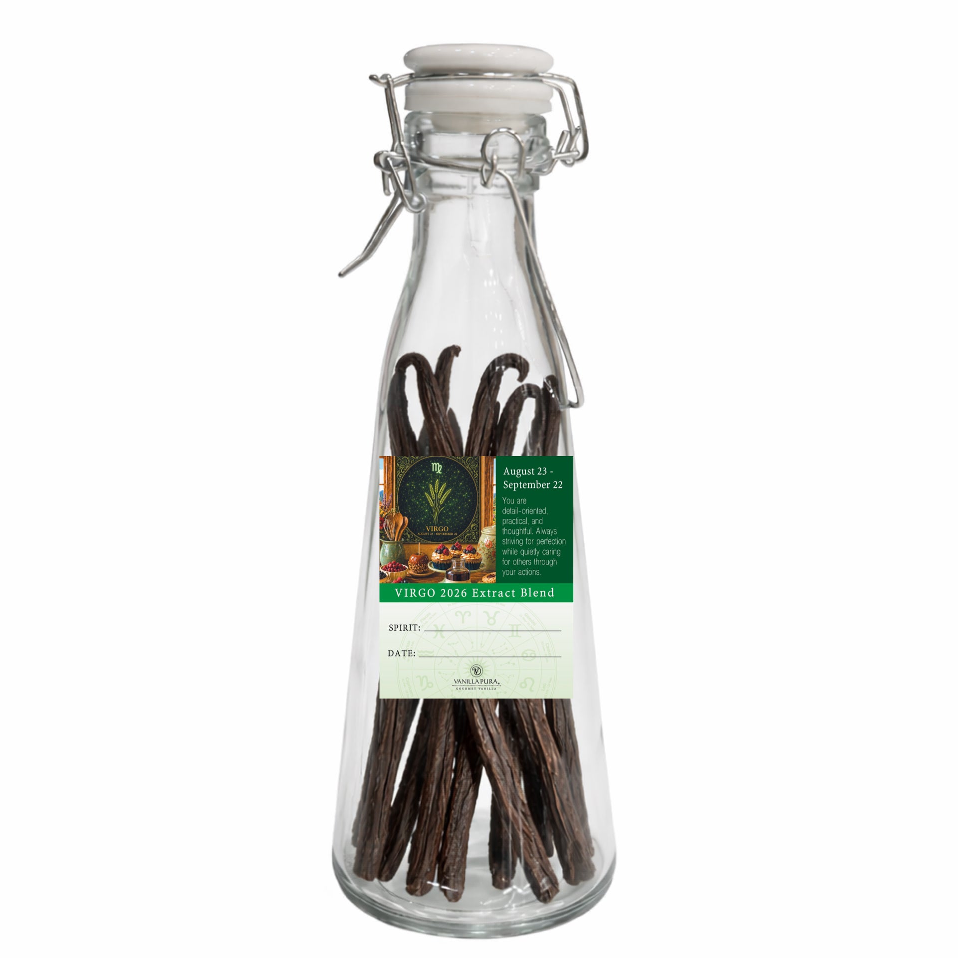 The Virgo Vanilla Bean Blend - Grade A Beans from Mexico, PNG