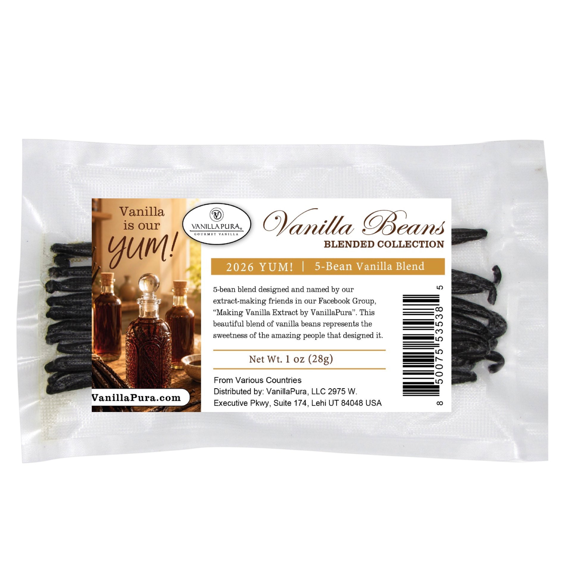 2026 YUM! Blend Vanilla Beans | Community-Voted 5-Bean Extract