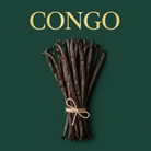 Congo Vanilla Beans Flat Background