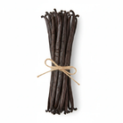 Sao Tome and Principe vanilla beans grade A tied together, perfect for vanilla extract and baking.