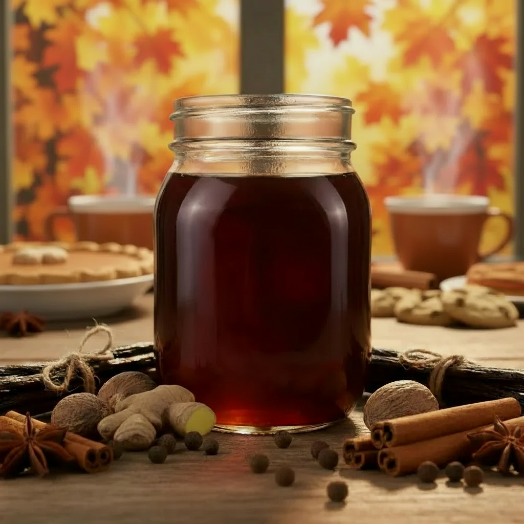 Pumpkin Spice Blend in Plain Mason Jar