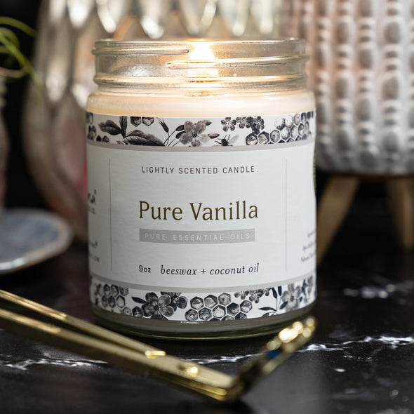 Pure Vanilla Essential Oil Candle